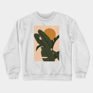 Banana Leaves Boho Style Crewneck Sweatshirt